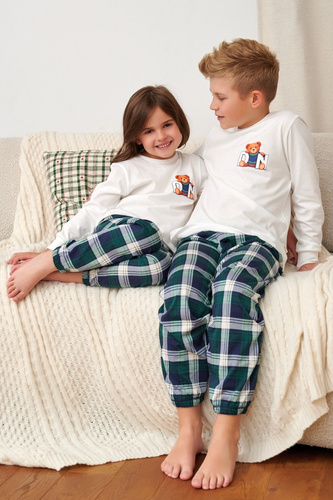 Kinder-Pyjama Doctor Nap 7515 Teddy 100% Baumwolle Lang