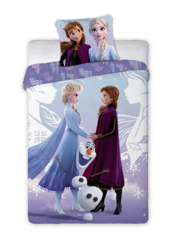 Frozen Frozen Lila Baumwollbettwäsche Faro – 100 % Baumwolle, Disney-Set