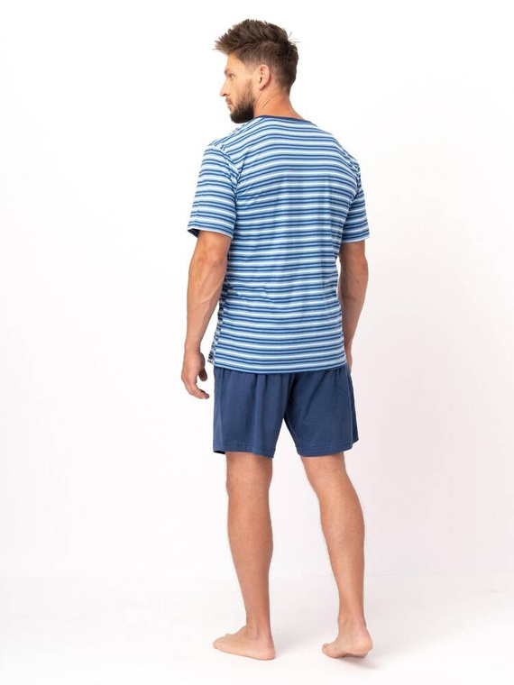 MNS 364 Herren-Pyjama, Schlüsselblau