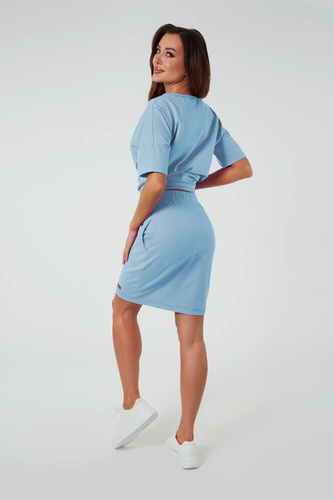 Stella Damen Minirock Italienische Mode - blau