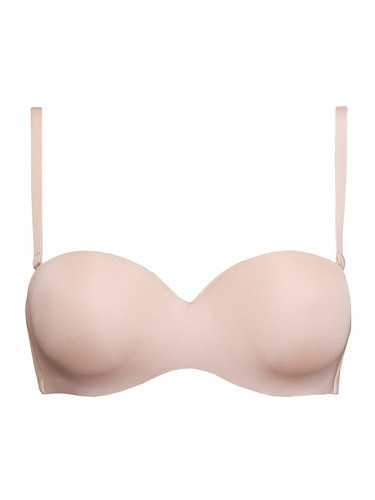 1580 Fantastischer Push-up-BH – Bandeau, Mikrofaser Sielei beige