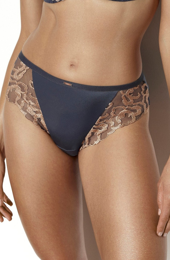 Bikini Ava 2277/B Eclipse Graphite grafitfarben, bestickt, Mikrofaser