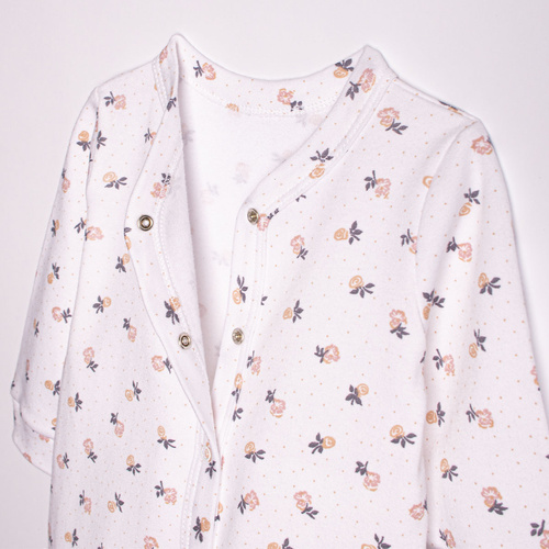 220032 Baby-Schlafanzug Nicol 100% Baumwolle mit langen Ärmeln und zartem Blumenmuster