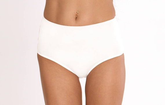 018 Sara Hochgeschlossener Slip De lafense - weiß