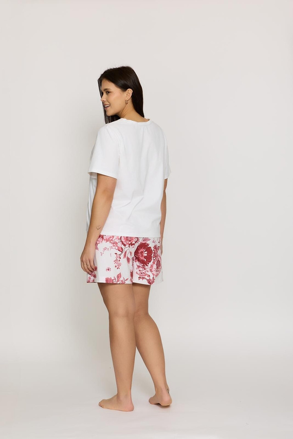 Damen-Pyjama Elara PI82 Mefemi by Nipplex aus Baumwolle mit kurzem Arm