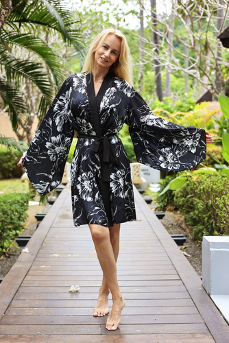 Capri Damen Morgenmantel Kalimo - Glamour