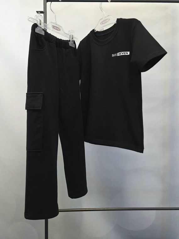 Kinder T-Shirt Six Seven Bambarillo – bequem und für jeden Tag black