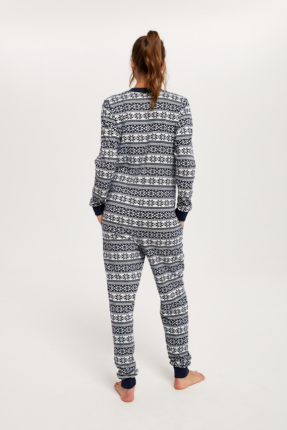 Alaska Damen Jumpsuit Italienische Mode - navy blau