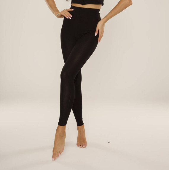 801 Khali Lange Leggings De Lafense - schwarz