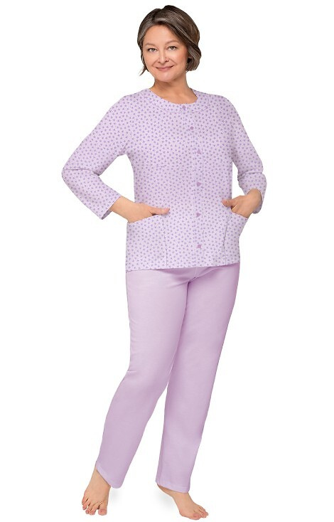 202 Maria III Martel Damenpyjama – 28 Heidekraut