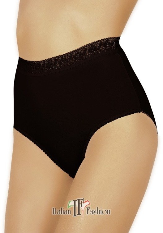 Fiore Maxi Damen Höschen Italian Fashion - schwarz