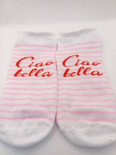 1146-081 Ciao Bella Milena Weiße Socken – Bequeme Damensocken für Ballerinas und Schuhe
