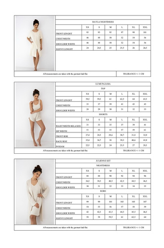 Julienne Sensis Set beige – Nachthemd & Bademantel aus Viskose