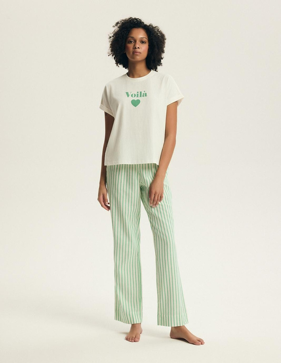 Damenpyjama Henderson Darlan 43707 – Baumwolle, lange Hose, Druck