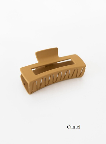 Elegante Haarklammer W26 Sensis – 10 cm – Kamel