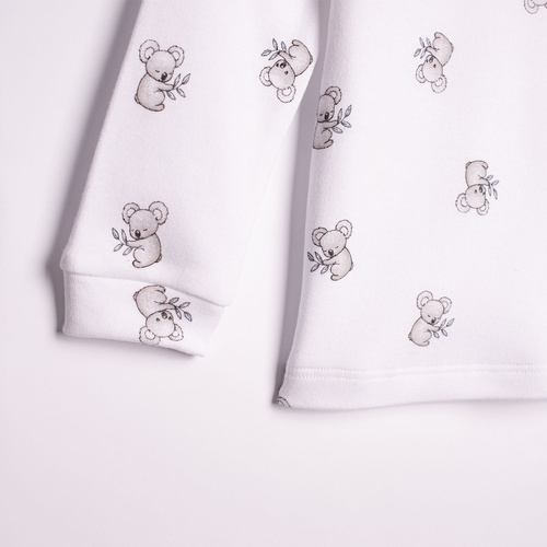 223036 Kinder-Pyjama Figo Nicol 100% Baumwolle Weiß mit Bündchen