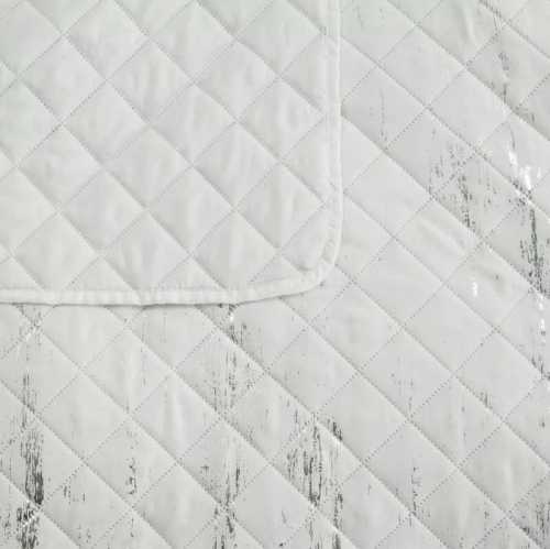 Blink 1 dekorative Tagesdecke Design91 weiß/silber