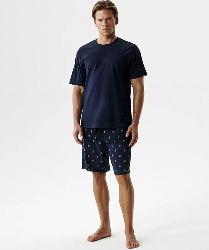 Herren Pyjama Atlantic NMP-402 Baumwolle kurzarm Shorts bequem