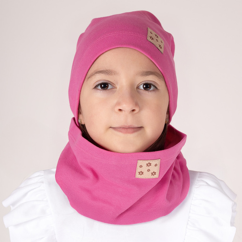 141304 Nicol Mütze + Schal-Set – rosa