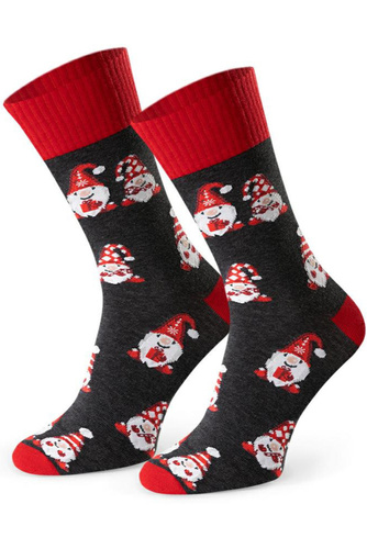 Art.136 Herren-Weihnachtssocken Steven Melange Graphit 174 – Weihnachtsmuster, Baumwolle