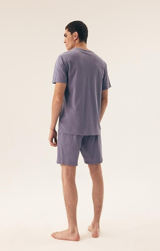 42626 Daft Henderson Premium Herrenpyjama – Stahlblau