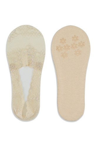 SN048 Noviti Damen-Ballerinas – Hellbeige