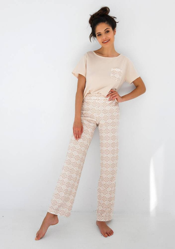 Genesis Sensis Damen Schlafanzug - hellbeige