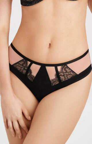 Gorsenia K 836 Black To Black Frauen brasilianischen Höschen schwarz