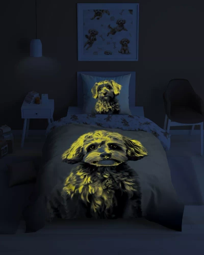 5421 Eine im Dunkeln leuchtende Baumwollbettwäsche von Rudy Piesek Detexpol