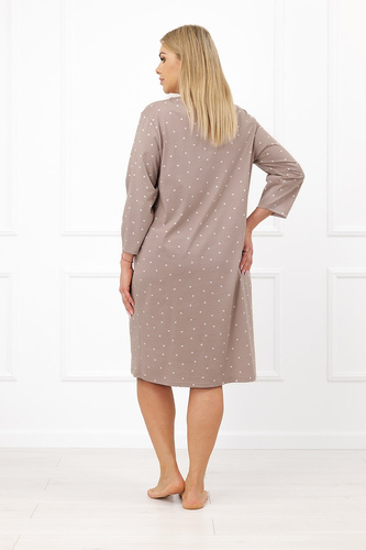 Nachthemd Italian Fashion Madura Baumwolle 3/4 Beige