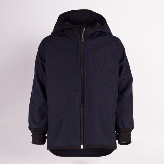 229004 Nicol Softshell-Jacke für Jungen mit Fleece, Kapuze und Reflektoren – marineblau