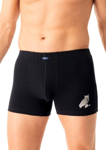 Herren-Boxershorts MXH 703 Key, Schwarz – Baumwolle, bequem, in eleganter Box