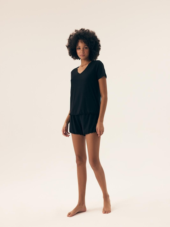 43022 Noves Henderson Damenpyjama – schwarz