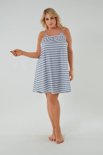 Bari Nachthemd, schmaler Träger Italian Fashion - Druck  