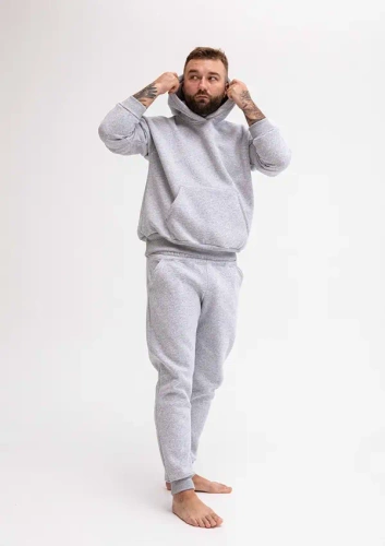 DK-K-B14 Dkaren Herren-Trainingsanzug-Set – Grau