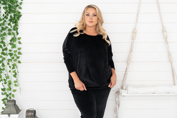 Juga Women's Long Set. ärmel, Länge. italienische Mode Kamelhosen 