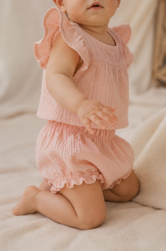 Mamatti BY50006 leichte Baumwoll-Bloomers aus Musselin, rosa