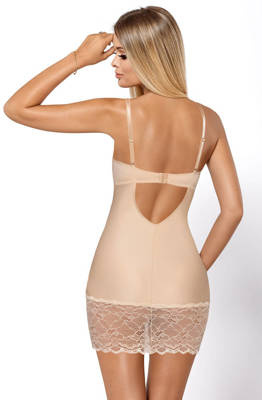 Vesta Shirt Damen Nachthemd PariPari beige