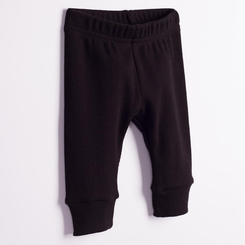 228023 Nicol FARMA Babyhose schwarz, gerippt, elastisch