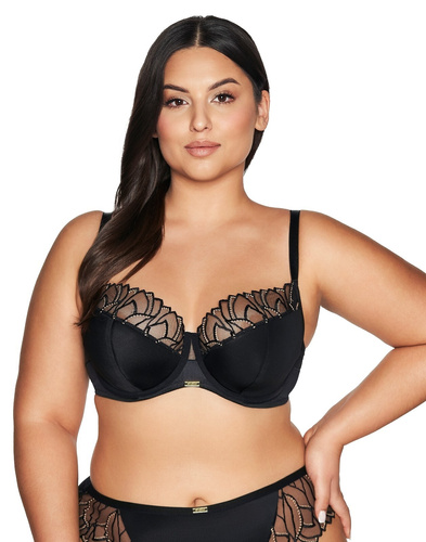 2114 Ava halbweicher, halb gepolsterter BH - schwarz 