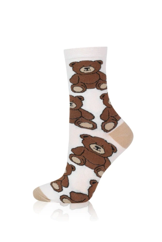 S174D Teddy Lange Socken Italienische Mode