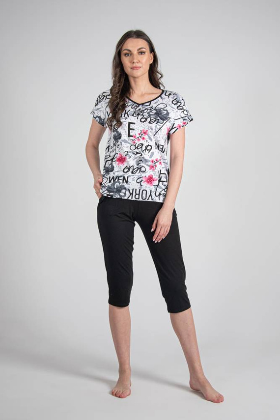 676 Soled Ladies' Pyjamas Forex - weiß