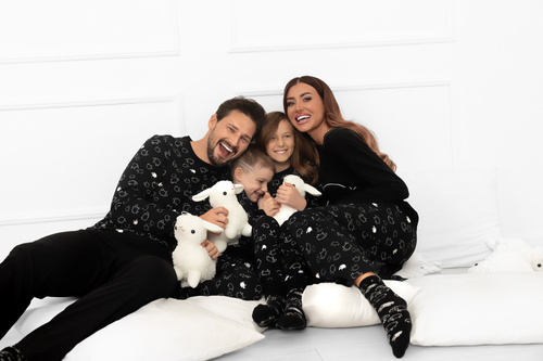 Kinderschlafanzug Wito - MEGA SOFT Baumwolle, Schaffell, lange Ärmel und Hosen Italian Fashion 