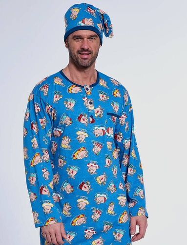 110/33 Cornette Herrenhemd, blau