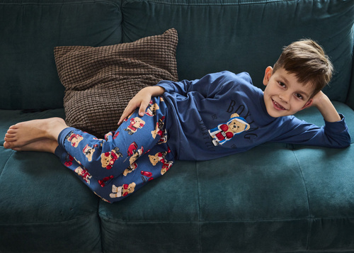 593/178 966/178 Cornette Boxer-Jungenpyjama | Baumwolle, bedruckt, gemusterte Hose, Bündchen