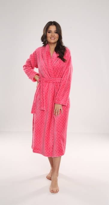 548 Melanie Langer Morgenmantel für Frauen Forex - Himbeere