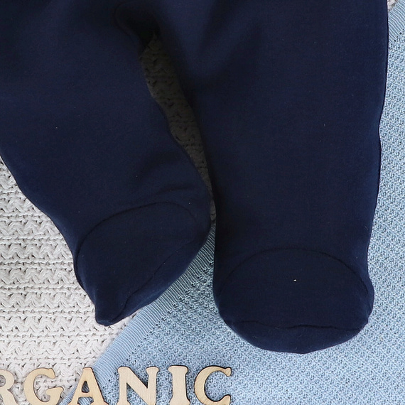 ABN-5392 Lustige Origami-Schlafanzüge aus Bio-Baumwolle Nini, Marineblau