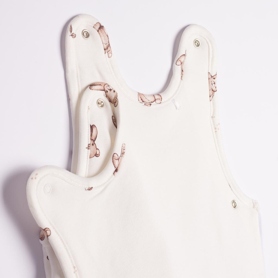 227043 Nicol BENEK Baby-Schlafsack 1,5 TOG Baumwolle creme mit Bärenmotiv