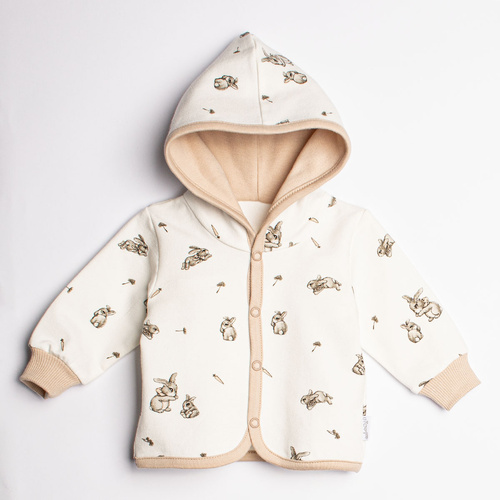 221272 Kiku Nicol Kinder Sweatshirt mit Kapuze und Hasenmotiv