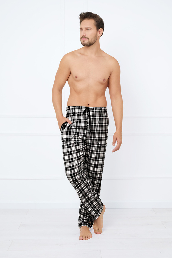 Klark Herren Pyjamahose, lang Italienische Mode - Druck